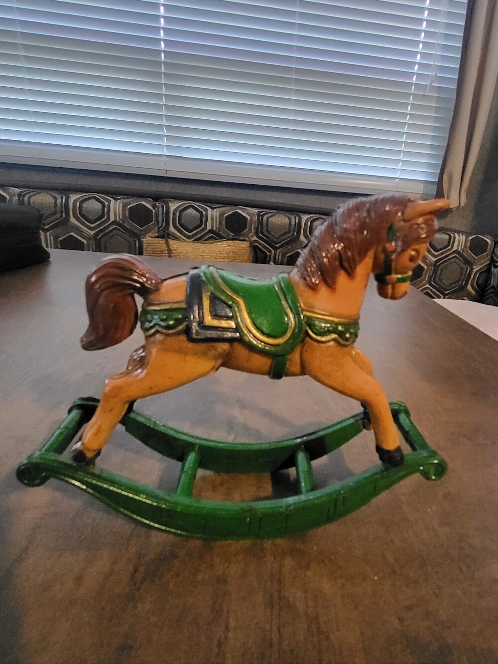 Vintage rocking horse Christmas ornament